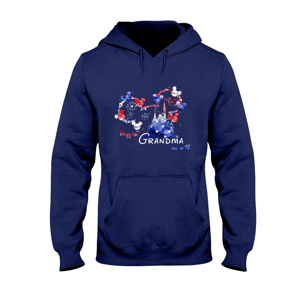 Personalized Happiest Grandma Independence Day T-shirt & Hoodie Gift