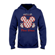 Load image into Gallery viewer, Personalized Teacher T-shirt &amp; Hoodie with Glitter Print Gift for Back to School
