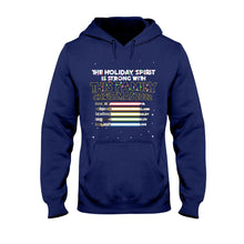 Load image into Gallery viewer, Personalized Christmas Family T-Shirt with Holiday Spirit Design
