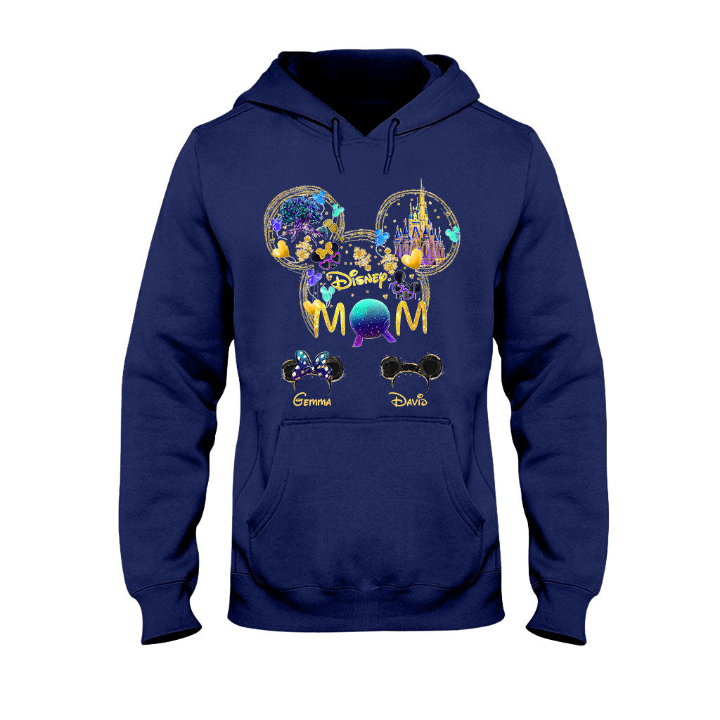 Personalized Disney Mom T-shirt Custom Name Gift for Mother's Day