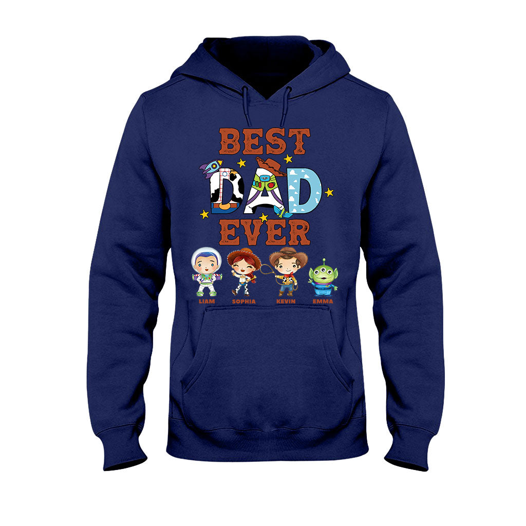 Personalized Best Dad Ever T-shirt and Hoodie Gift for Father's Day