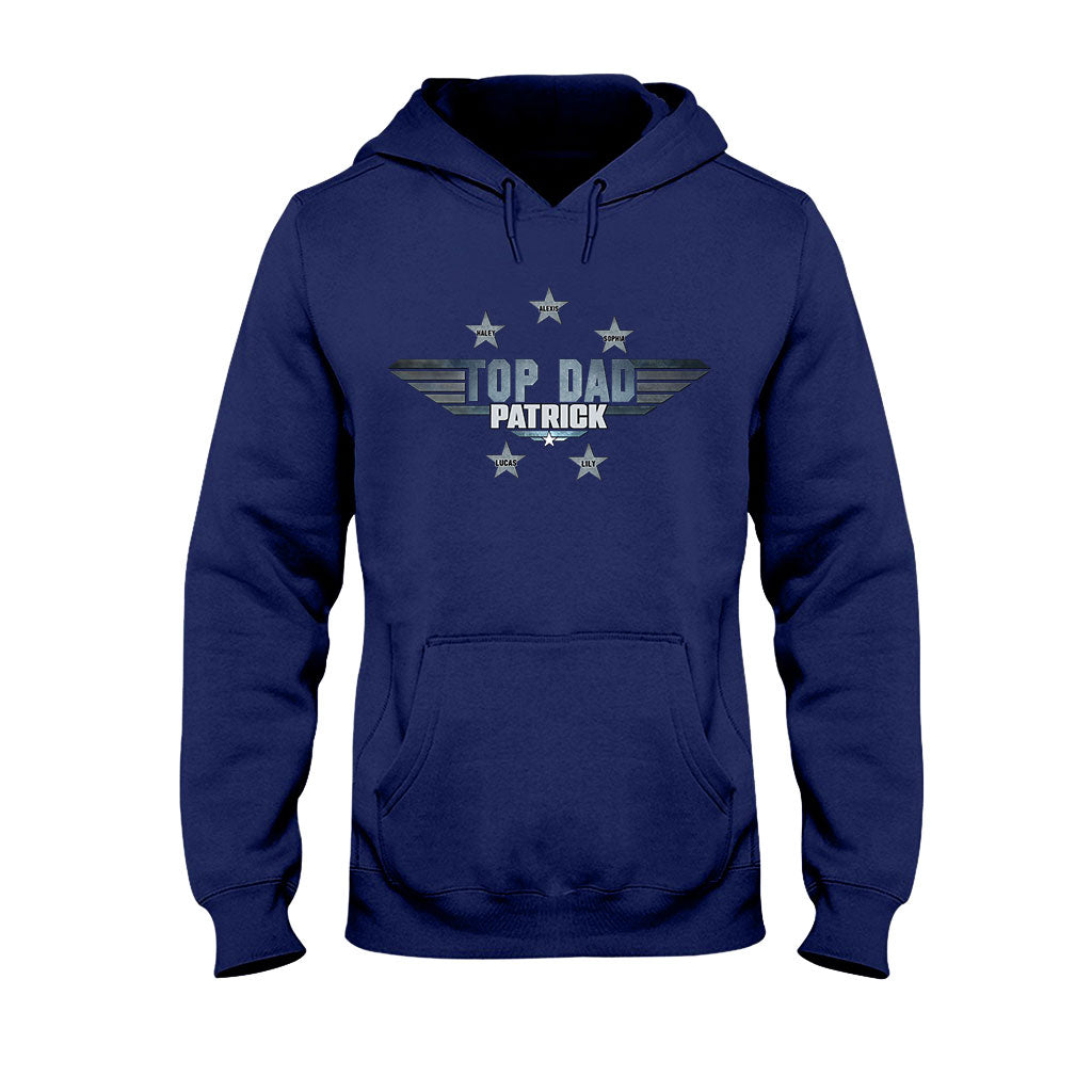 Personalized Top Dad T-shirt & Hoodie Gift with Custom Name
