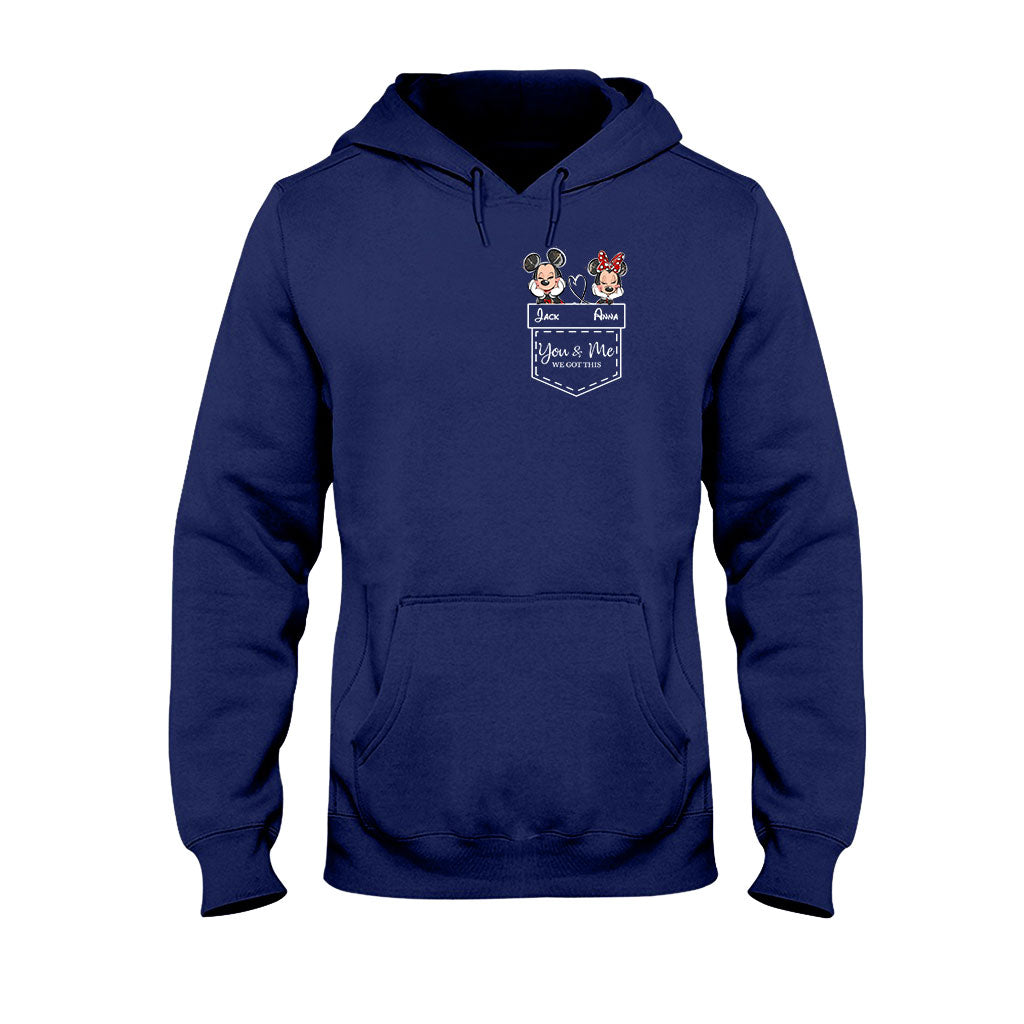 Personalized Mickey & Minnie T-shirt Hoodie Custom Couple Gift