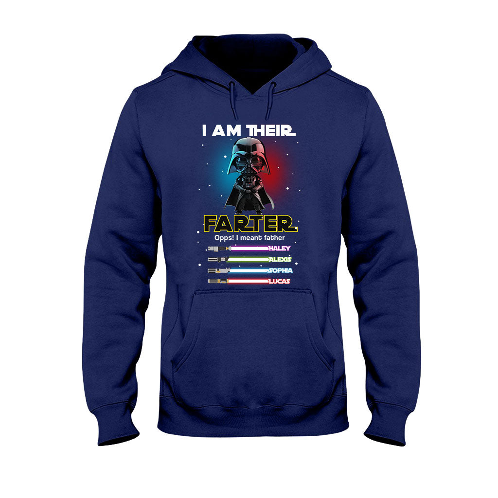 Personalized Father's Day T-shirt & Hoodie Custom Family Names Gift for Dad