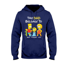 Load image into Gallery viewer, Personalized Dad T-shirt Hoodie Custom Family Gift
