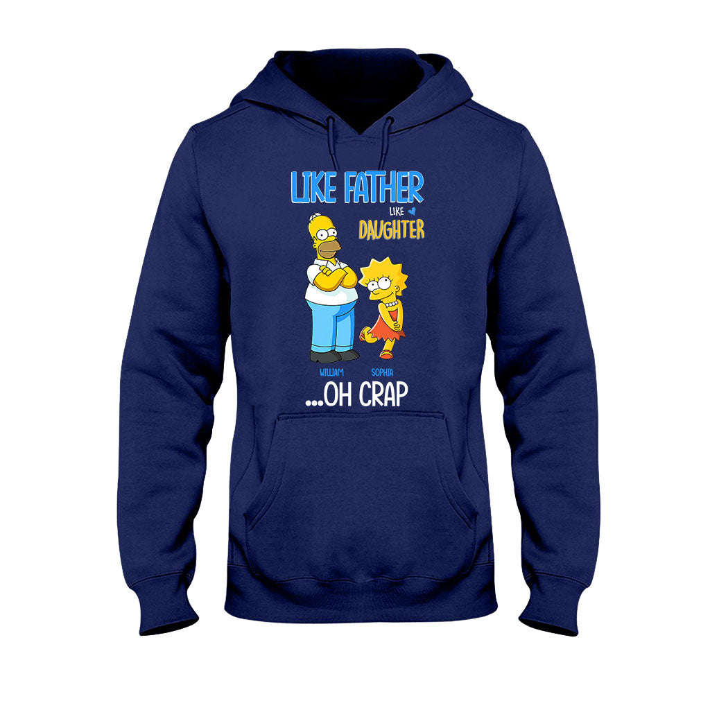 Personalized Father Daughter T-shirt and Hoodie Custom Name Gift