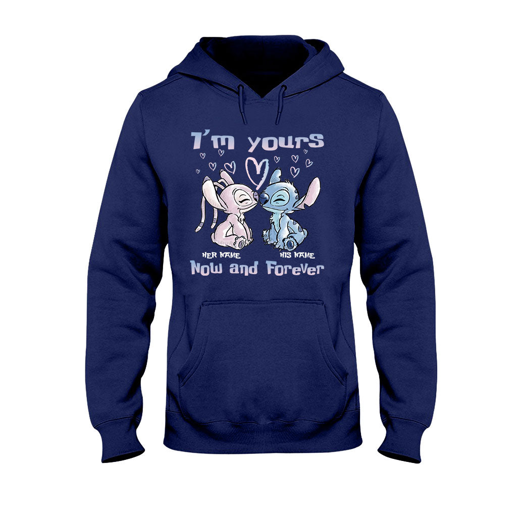 Personalized Ohana Couples T-shirt & Hoodie Gift Set