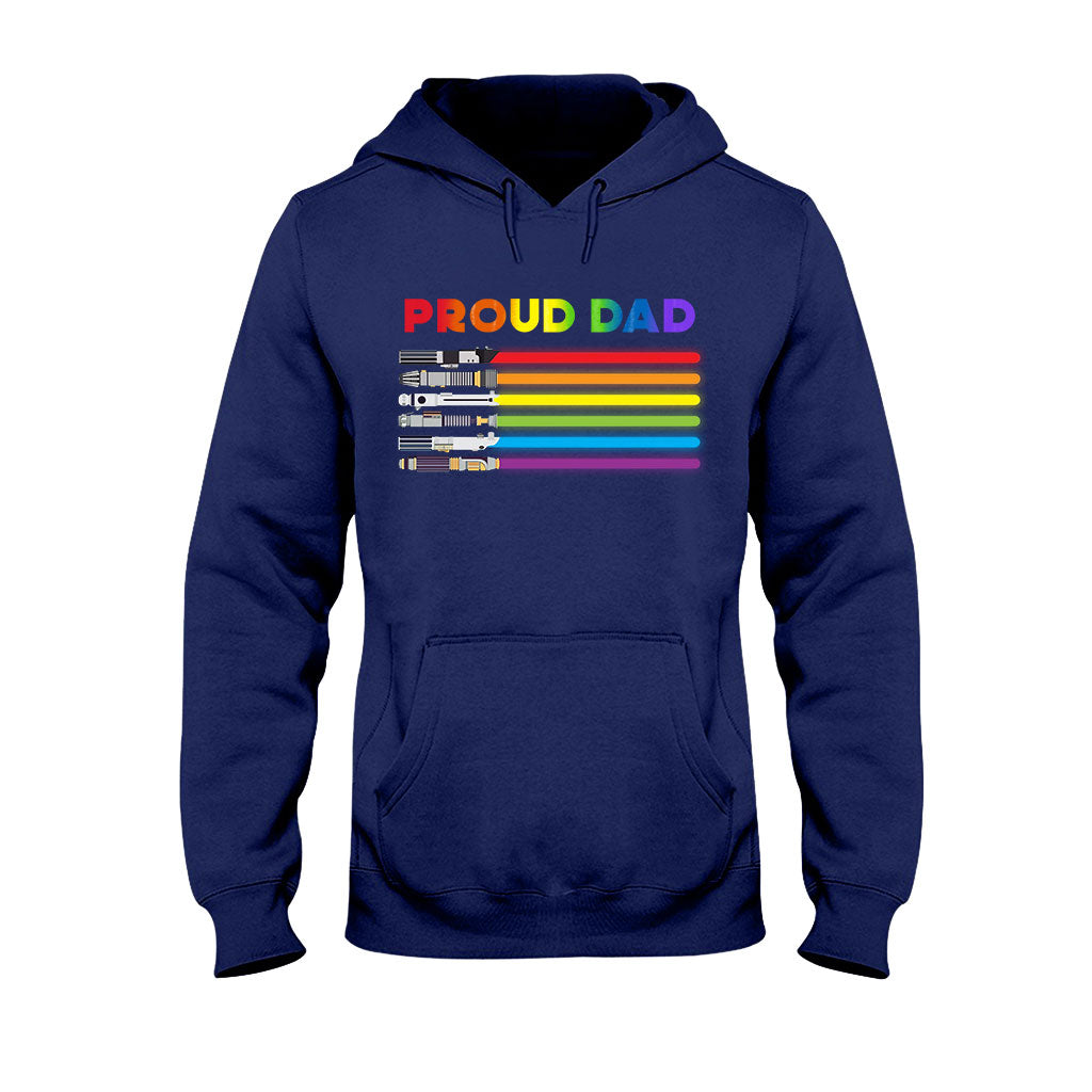 Personalized Proud Dad LGBT Support T-shirt & Hoodie Gift