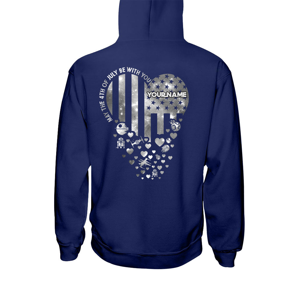 Personalized Independence Day T-Shirt & Hoodie Custom Name Star Wars Gift