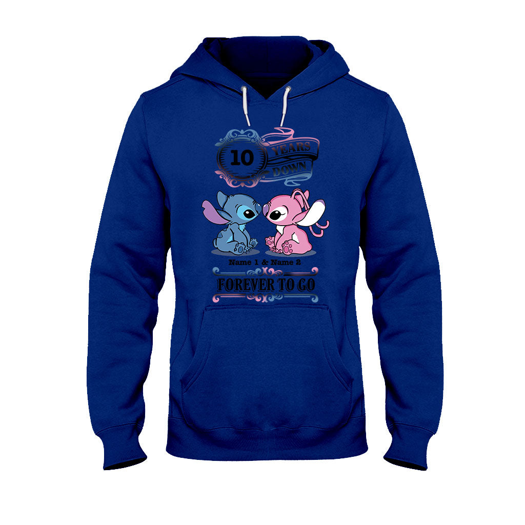 Personalized Couple T-shirt and Hoodie Custom Names Forever To Go Gift