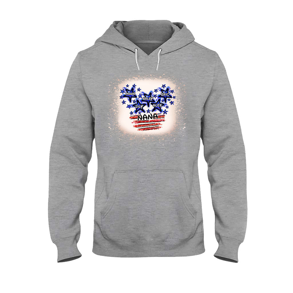 Personalized Independence Day T-shirt for Nana Custom Names Gift