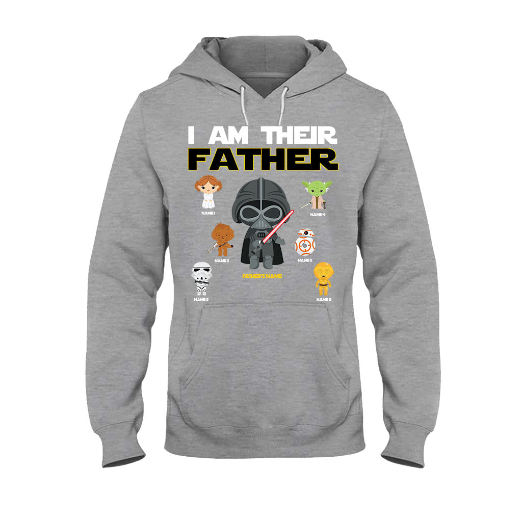 Personalized I Am Their Father T-Shirt & Hoodie Gift for Dad, Custom Name, Father's Day