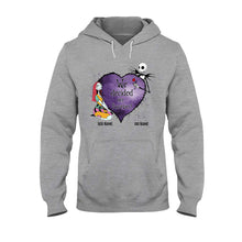 Load image into Gallery viewer, Personalized Couple T-Shirt &amp; Hoodie Custom Names Gift
