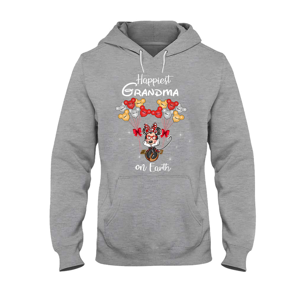 Personalized Grandma T-Shirt & Hoodie with Happiest Grandma Design