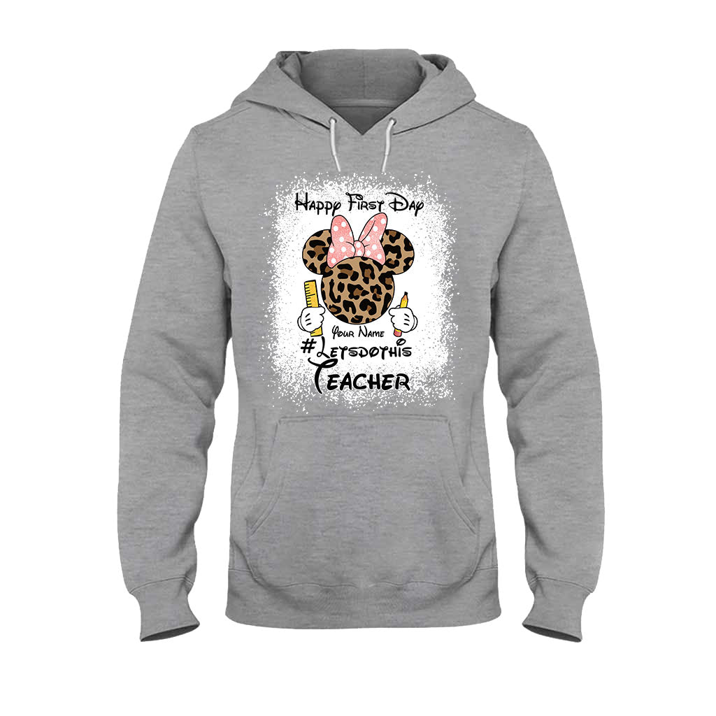 Personalized Teacher T-shirt & Hoodie Happy First Day Gift