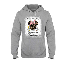 Load image into Gallery viewer, Personalized Teacher T-shirt &amp; Hoodie Happy First Day Gift
