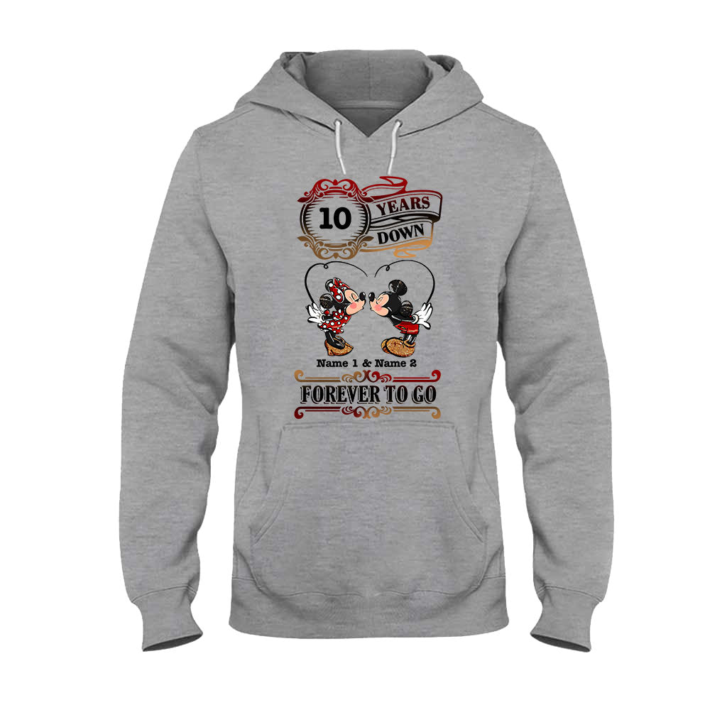 Personalized Couple T-shirt and Hoodie Custom Names Forever to Go Gift