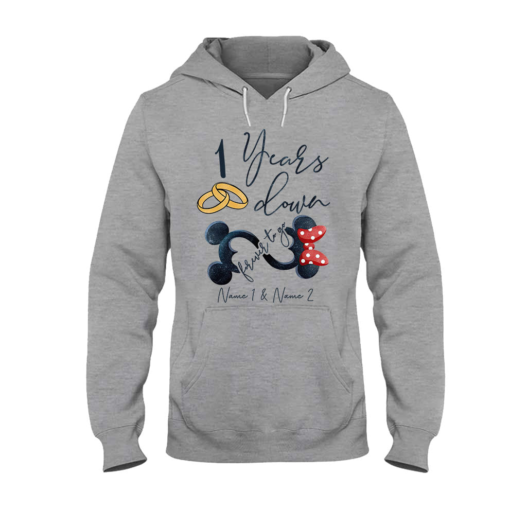 Personalized Couple Mouse T-shirt & Hoodie Custom Names Gift