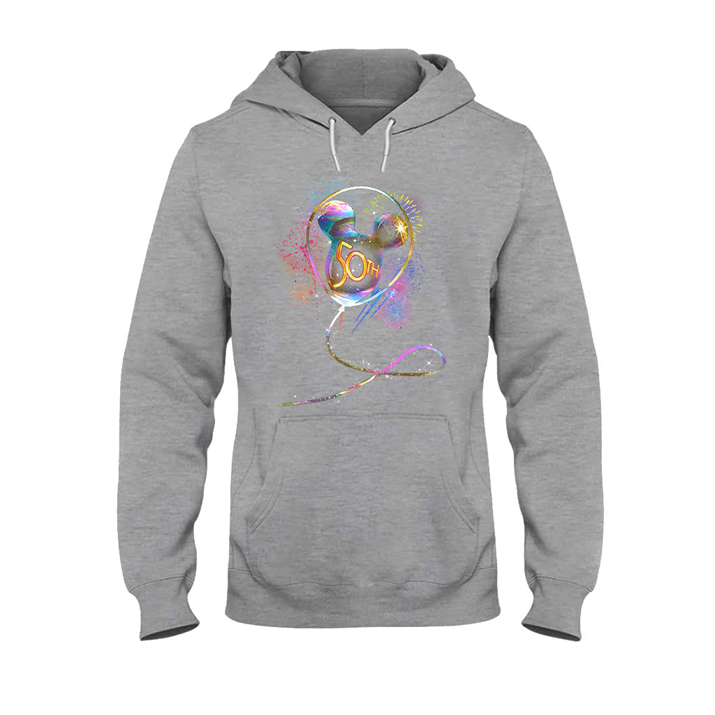 Personalized 50th Birthday Mouse Ear Balloon T-shirt & Hoodie