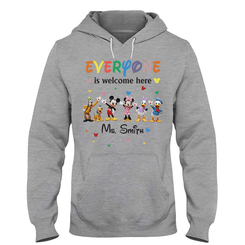 Personalized 'Everyone Is Welcome Here' T-shirt & Hoodie for Kids