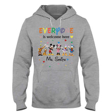 Load image into Gallery viewer, Personalized 'Everyone Is Welcome Here' T-shirt &amp; Hoodie for Kids
