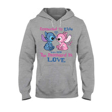 Load image into Gallery viewer, Personalized Couple T-shirt &amp; Hoodie Connected To Love Gift
