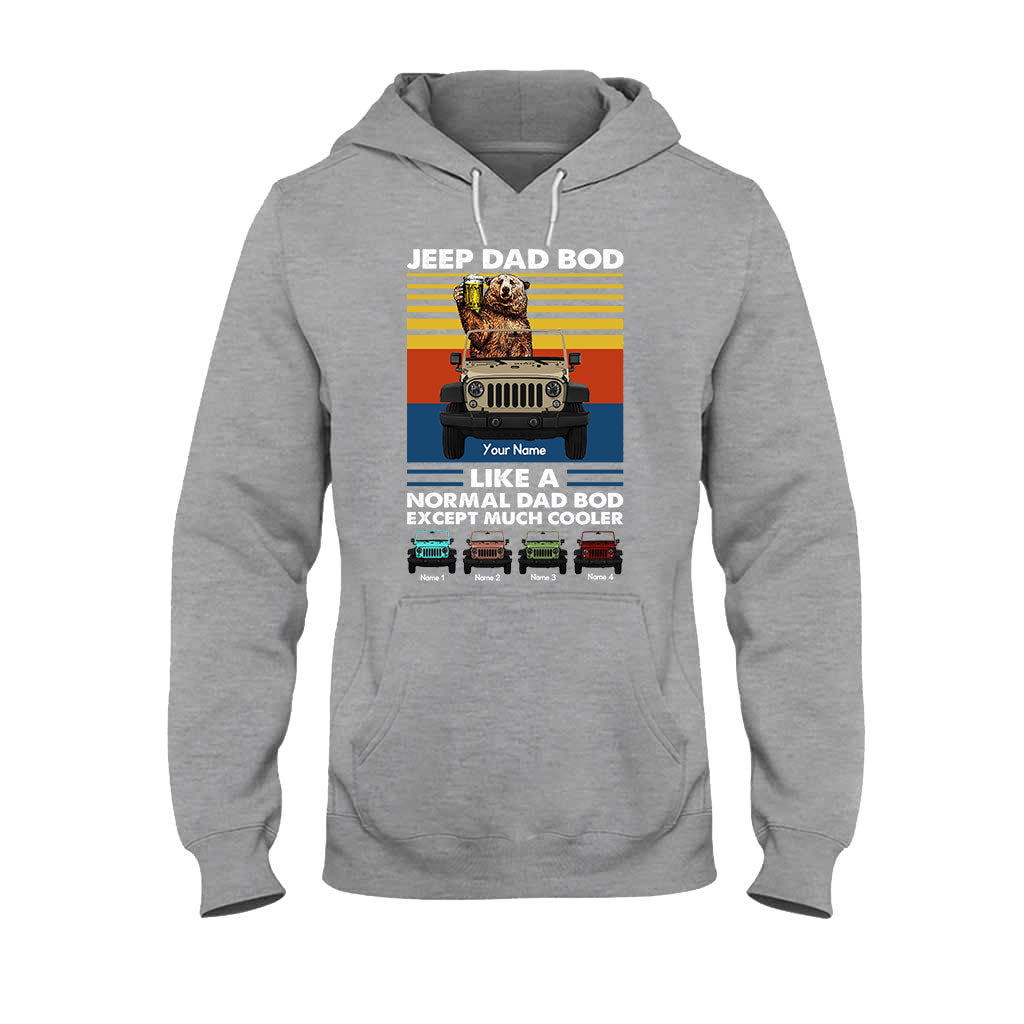 Personalized Jeep Dad Bod T-shirt & Hoodie Custom Name Gift