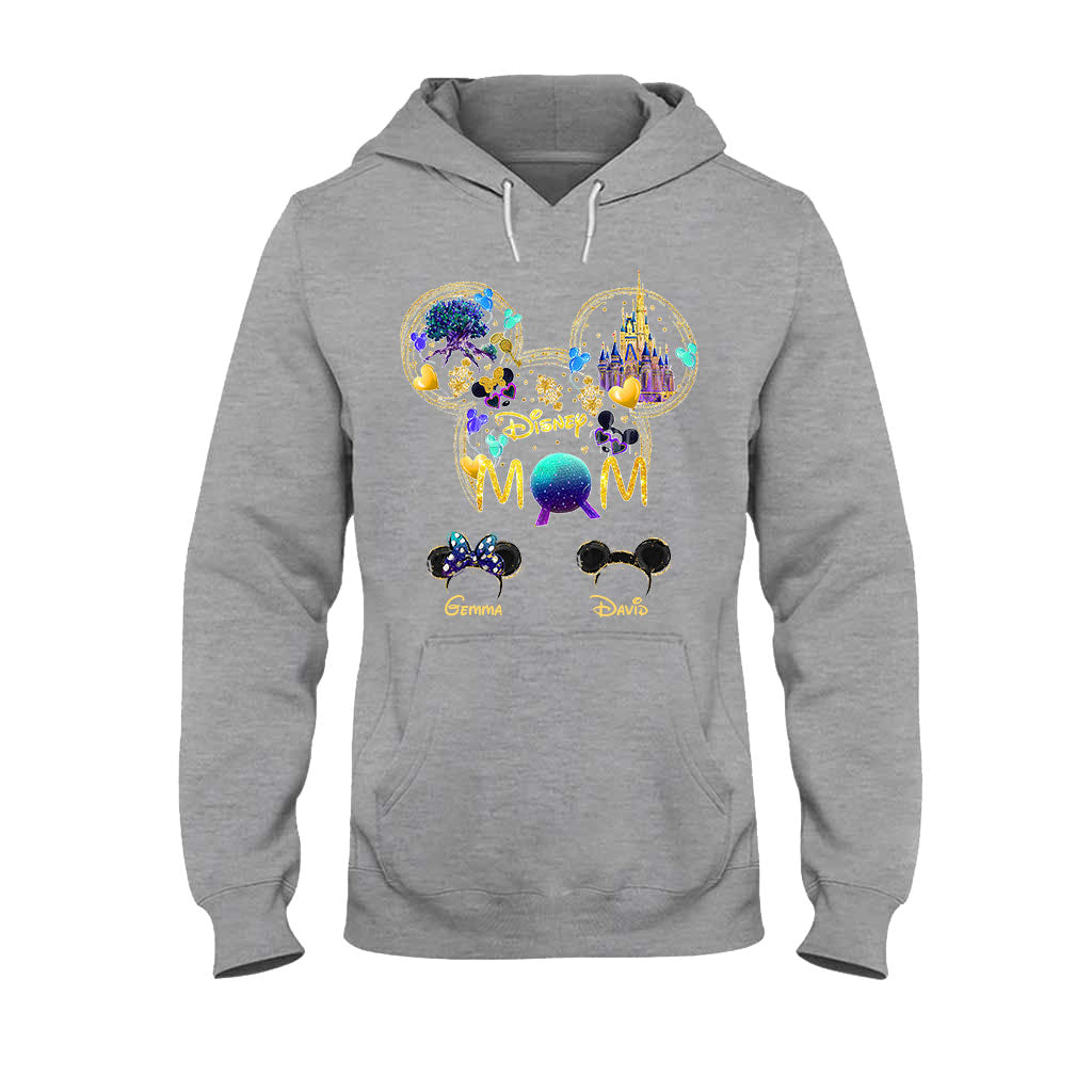 Personalized Disney Mom T-shirt Custom Name Gift for Mother's Day