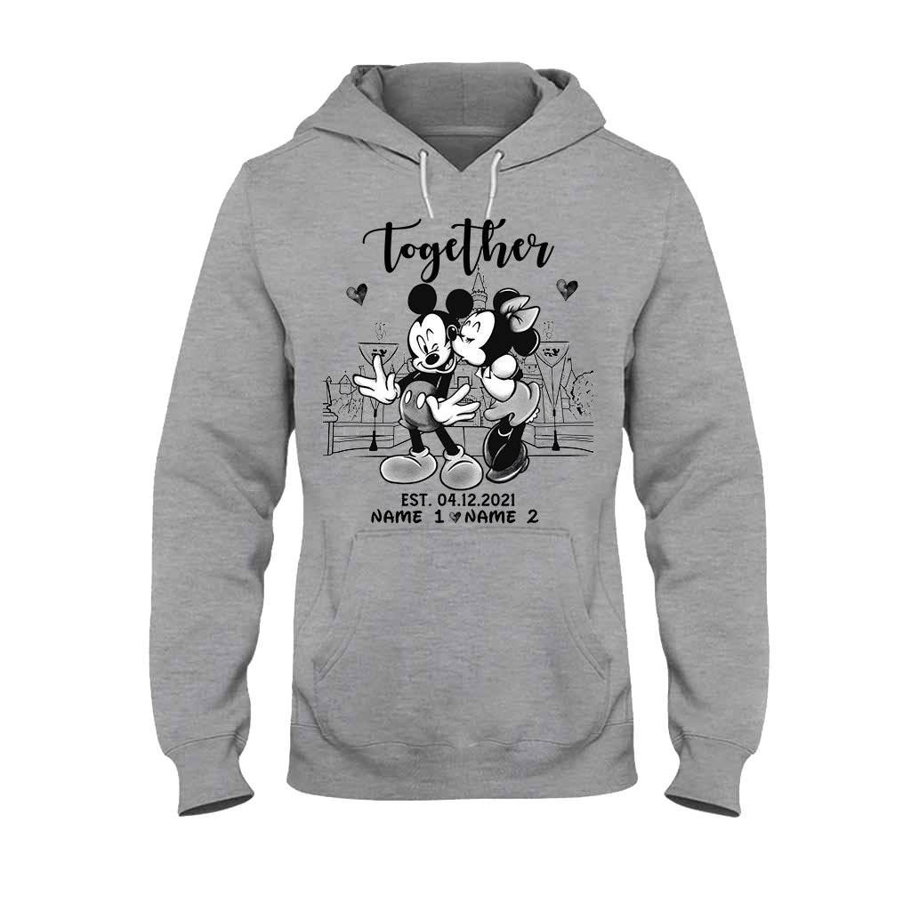 Personalized Couple Mouse T-shirt & Hoodie Gift for Anniversary