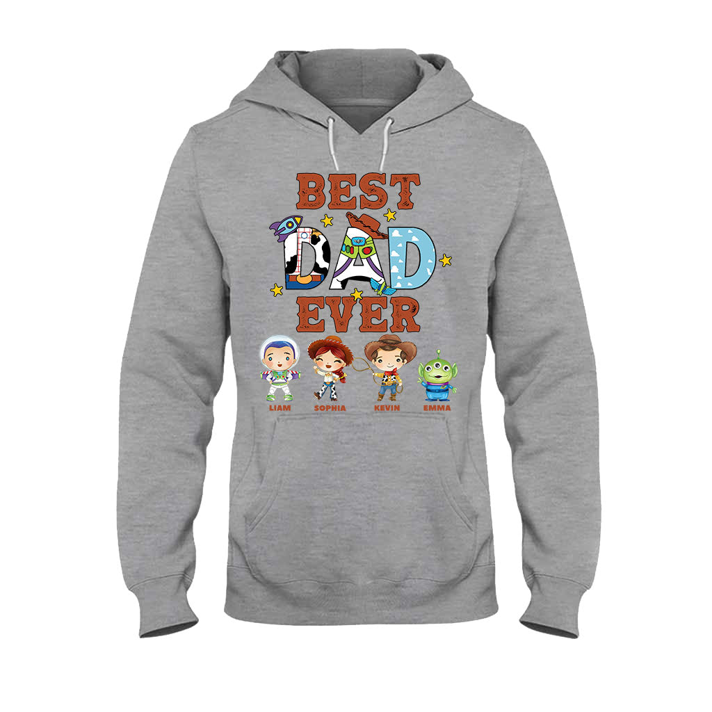 Personalized Best Dad Ever T-shirt and Hoodie Gift for Father's Day