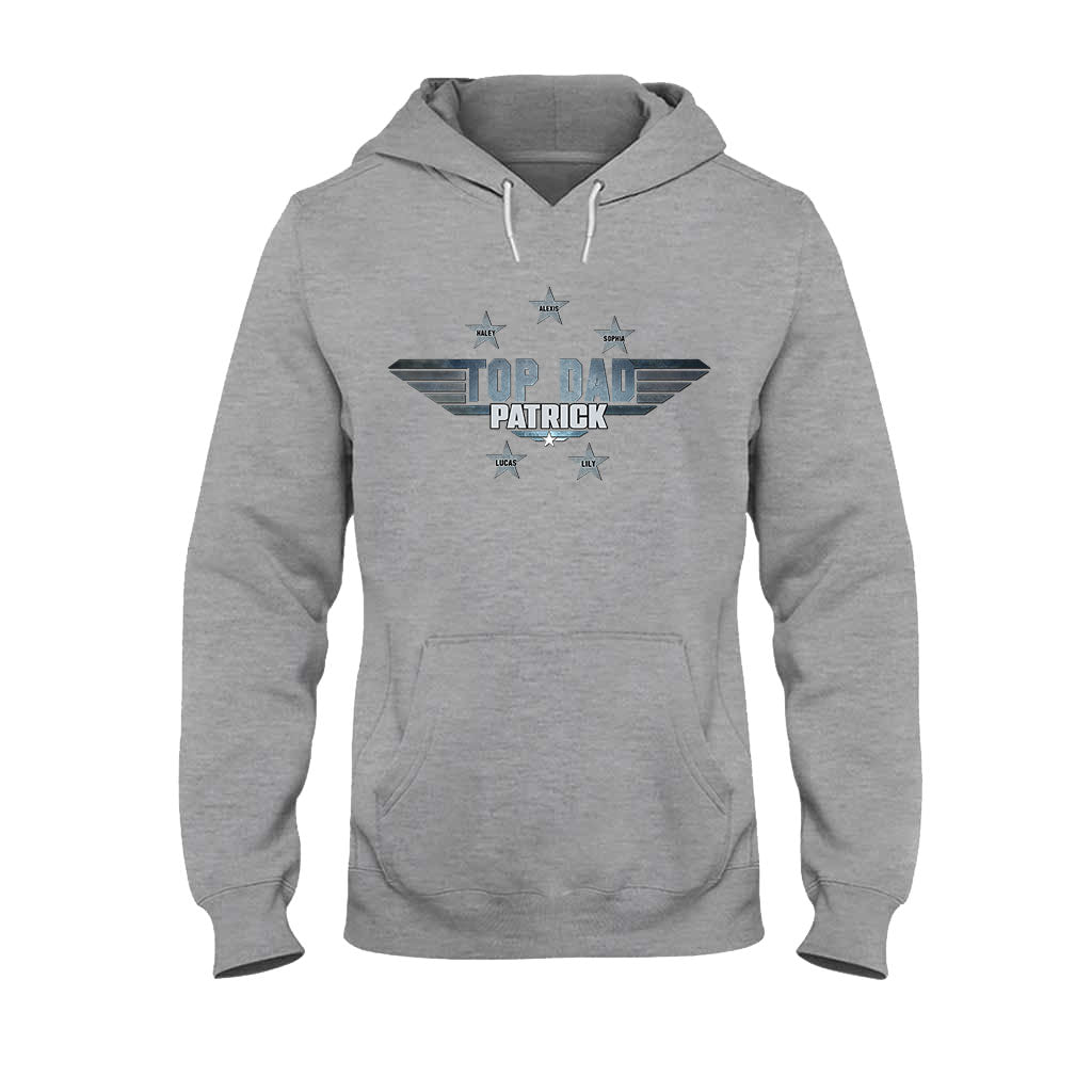 Personalized Top Dad T-shirt & Hoodie Gift with Custom Name