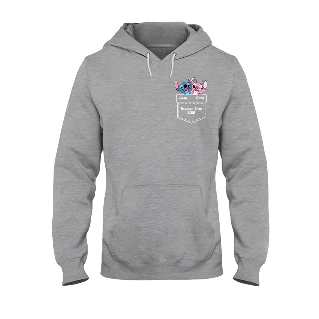 Personalized Ohana T-Shirt & Hoodie Custom Name Gift for Couples