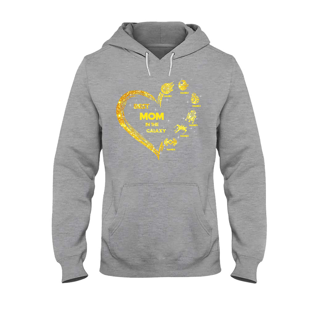 Personalized Best Mom in the Galaxy T-shirt & Hoodie Gift
