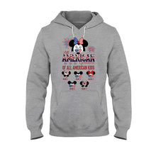 Load image into Gallery viewer, Personalized All American Grandma T-Shirt Hoodie Custom Names Gift
