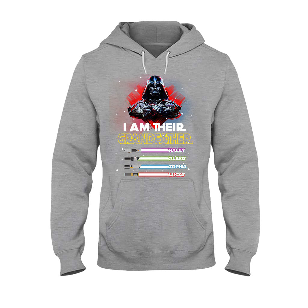 Personalized Grandfather T-shirt & Hoodie with Custom Names