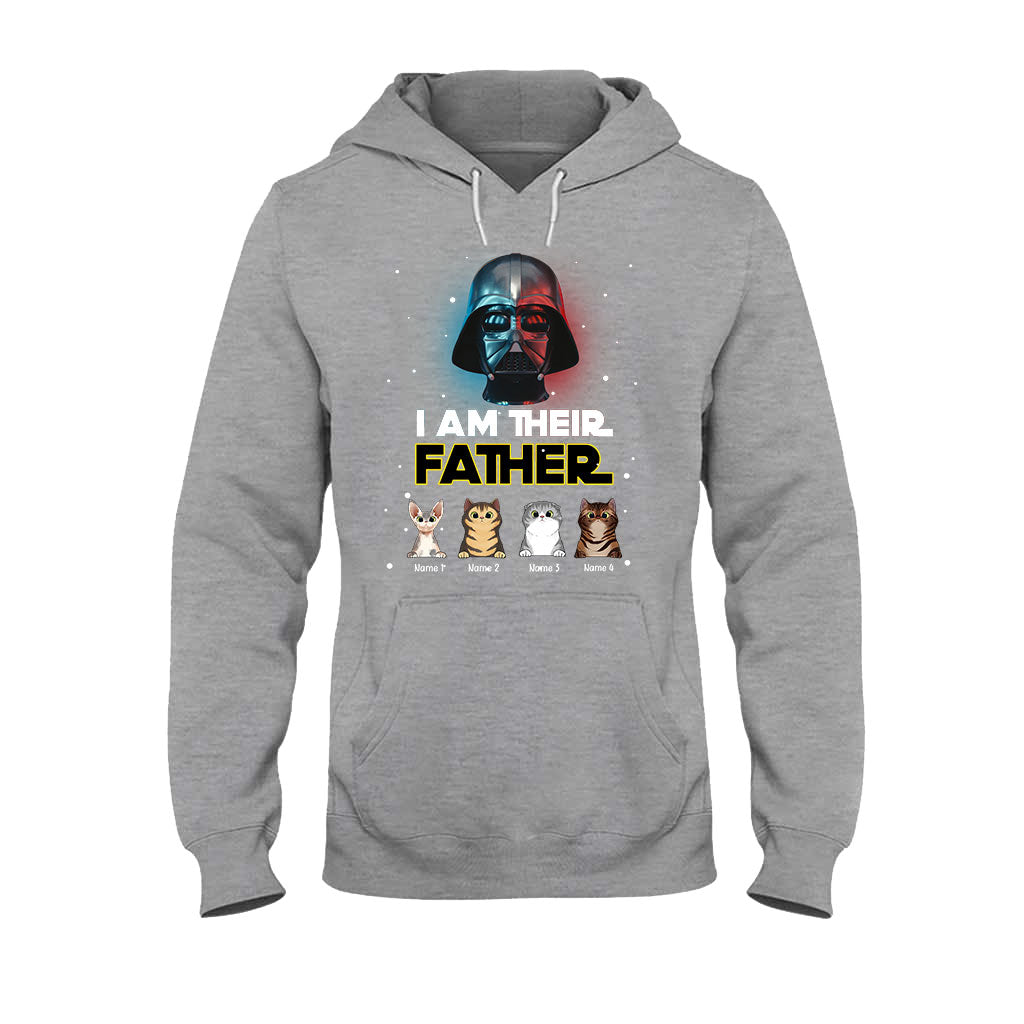 Personalized Cat T-shirt & Hoodie Gift for Dad | I Am Their Father