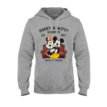 Load image into Gallery viewer, Personalized Couple Mouse T-shirt &amp; Hoodie Gift for Anniversaries
