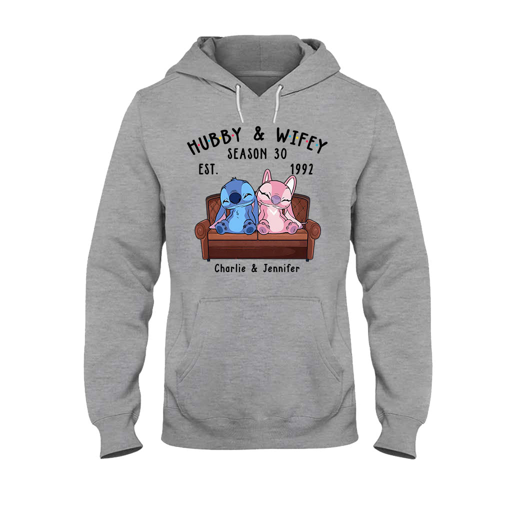 Personalized Couple Ohana T-shirt & Hoodie Custom Gift