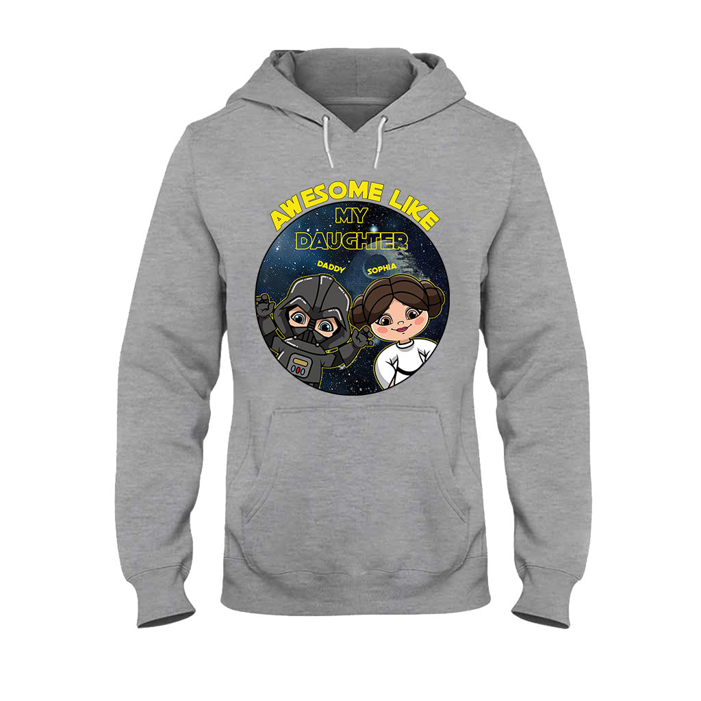 Personalized Awesome Like My Daughter T-shirt Hoodie Gift for Dad