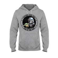 Load image into Gallery viewer, Personalized Father's Day T-shirt &amp; Hoodie with Star Wars Theme
