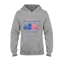 Load image into Gallery viewer, Personalized Baecation Couple T-Shirt and Hoodie Custom Names Gift

