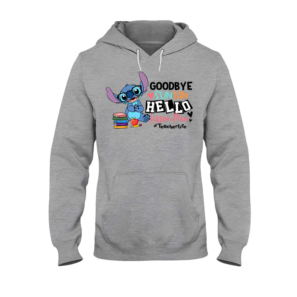 Personalized Teacher T-shirt & Hoodie Goodbye Suntan Lesson Plan Gift