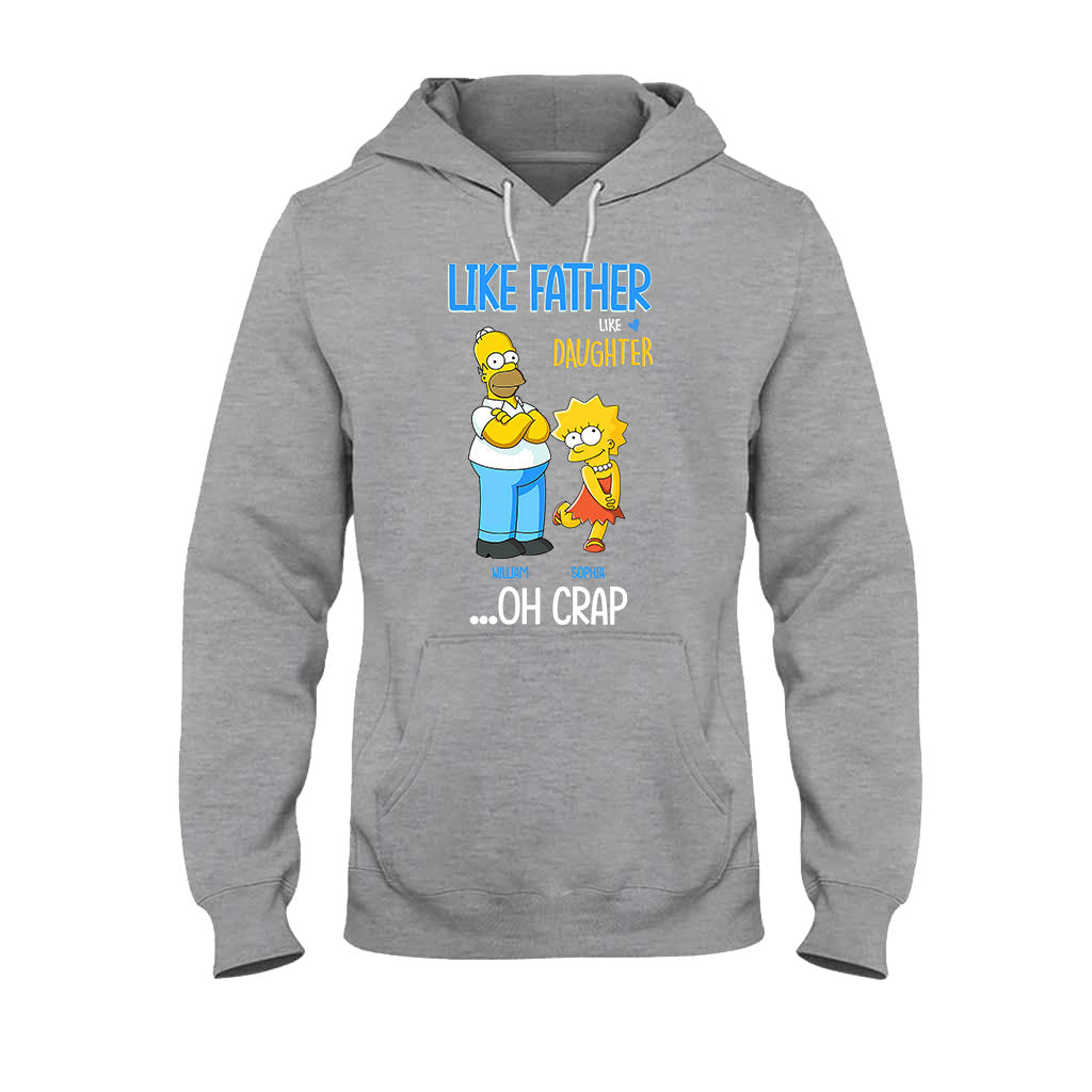 Personalized Father Daughter T-shirt and Hoodie Custom Name Gift