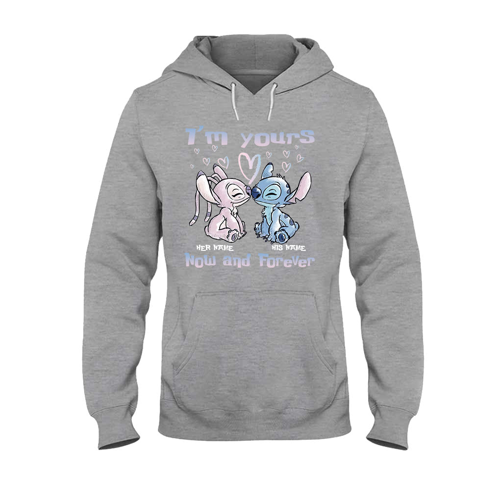 Personalized Ohana Couples T-shirt & Hoodie Gift Set
