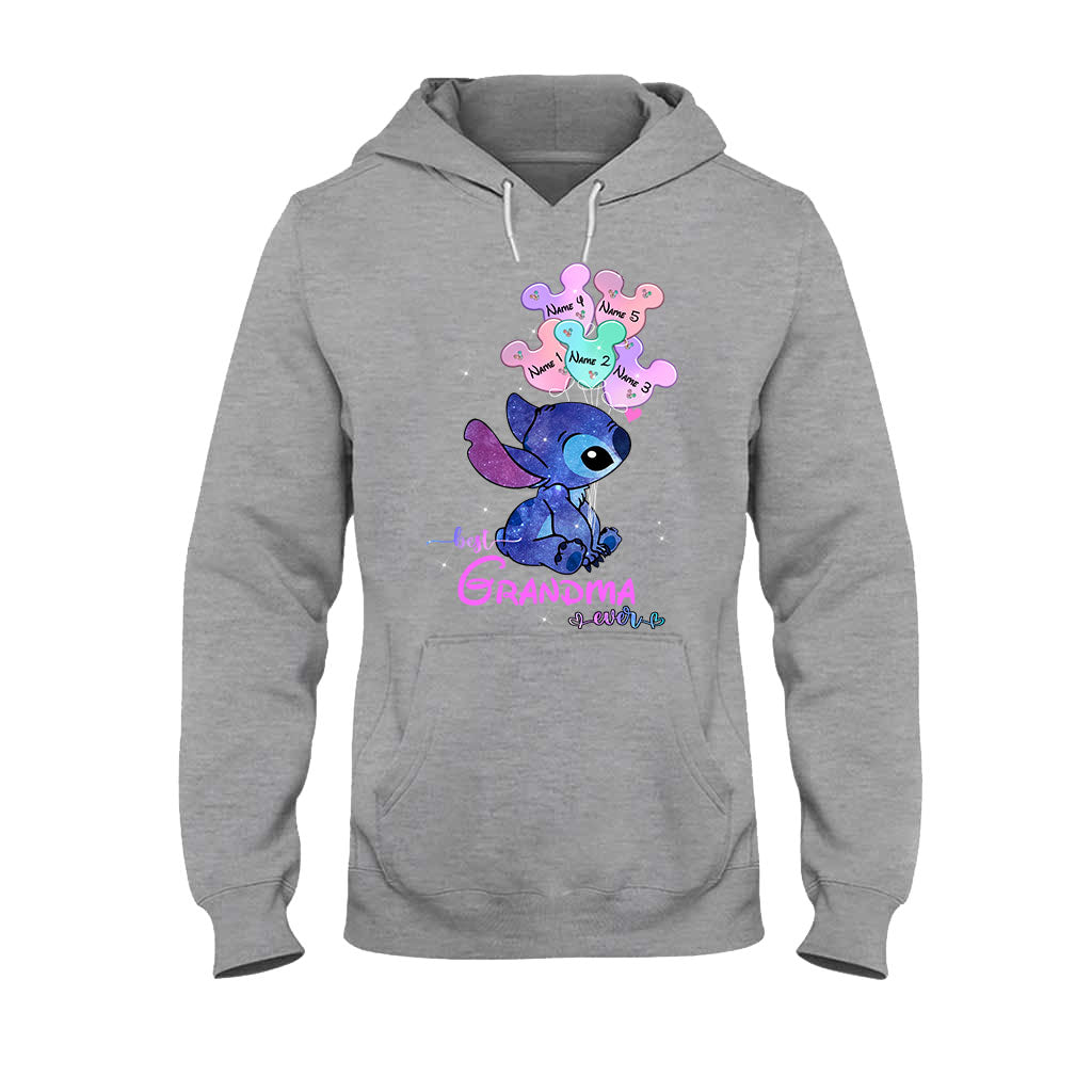 Personalized Best Grandma Ever T-shirt & Hoodie with Names for Mother's Day