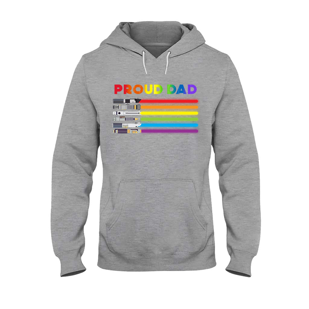 Personalized Proud Dad LGBT Support T-shirt & Hoodie Gift