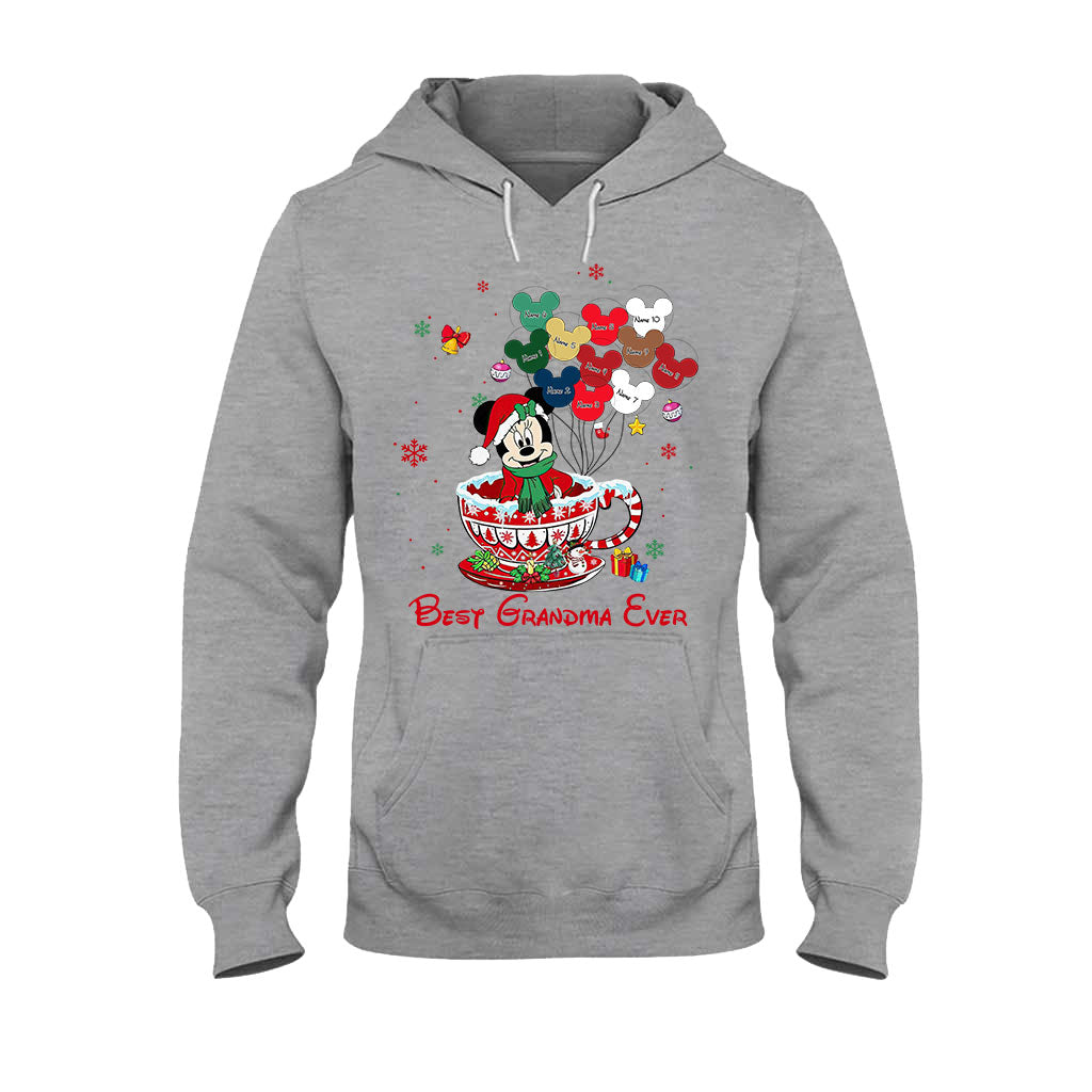 Personalized Christmas T-shirt & Hoodie for Grandma - Best Grandma Ever Gift
