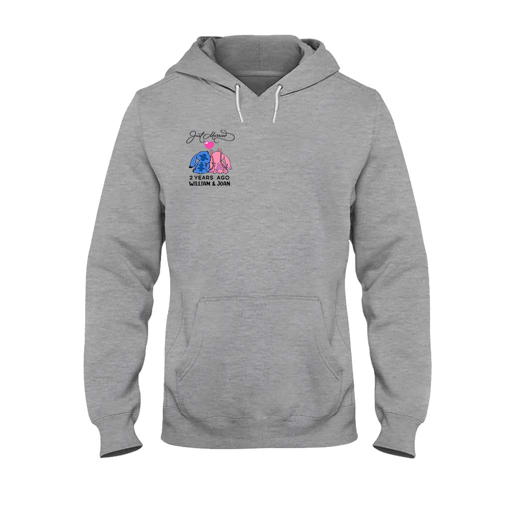 Personalized Just Married Couple T-Shirt & Hoodie Gift Idea