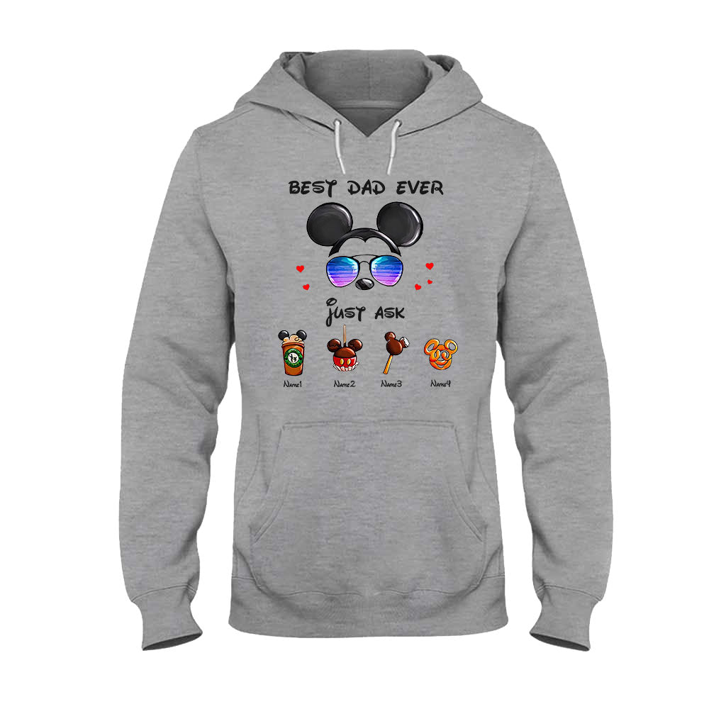 Personalized Best Dad Ever Mouse T-shirt and Hoodie Gift for Father's Day