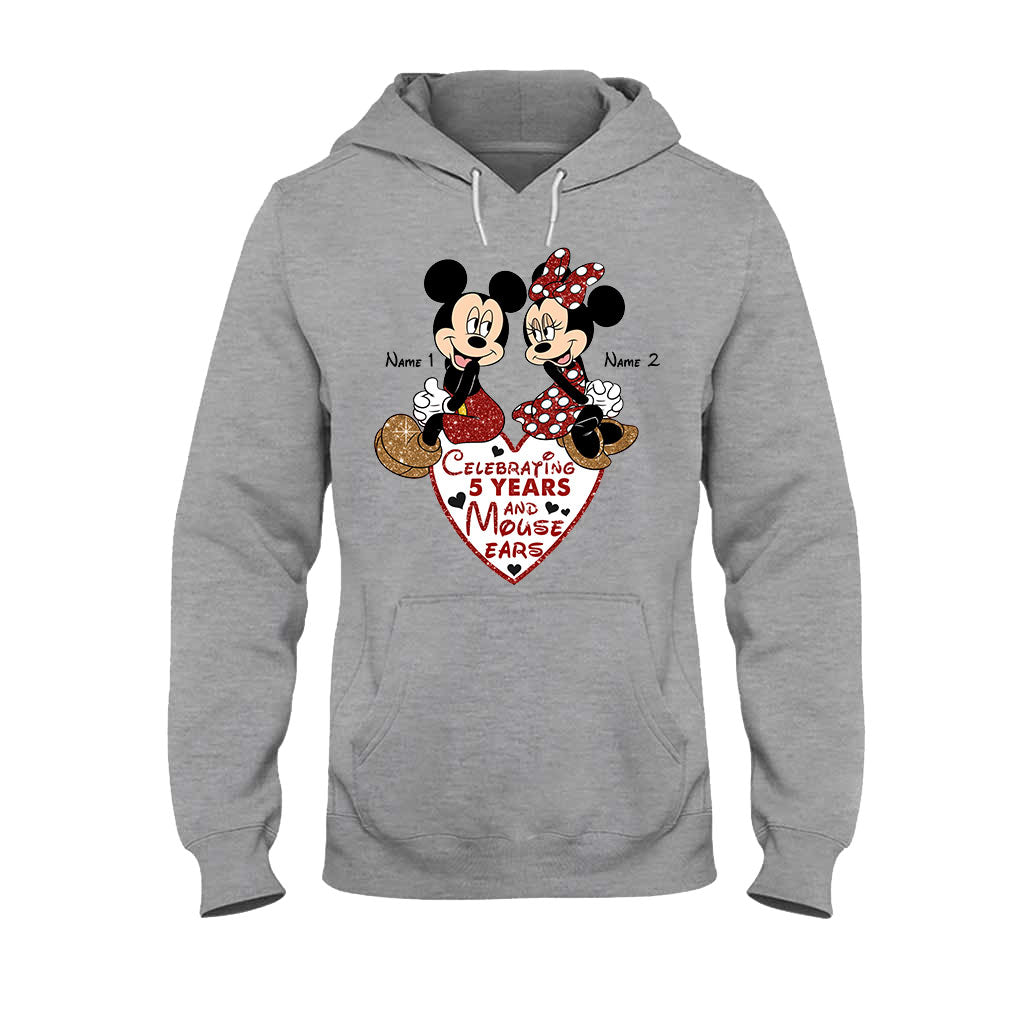 Personalized Couple Mouse T-shirt & Hoodie Gift for Anniversary